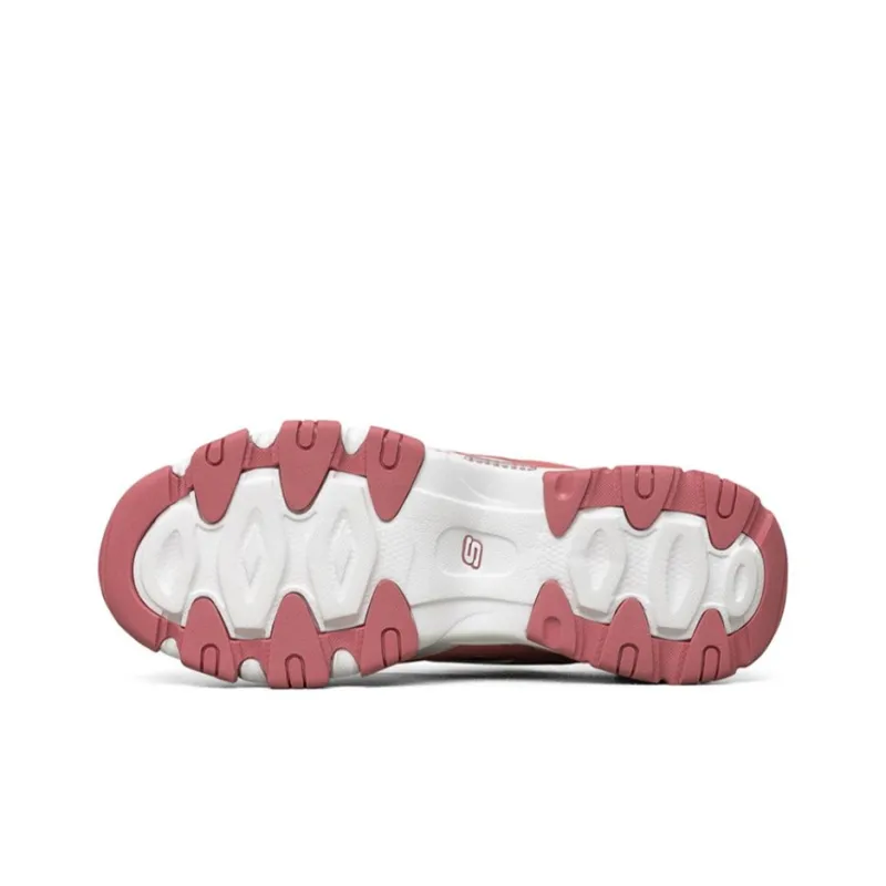 Skechers D'lites 2.0 Running Shoes White/Black/Pink Women's-3
