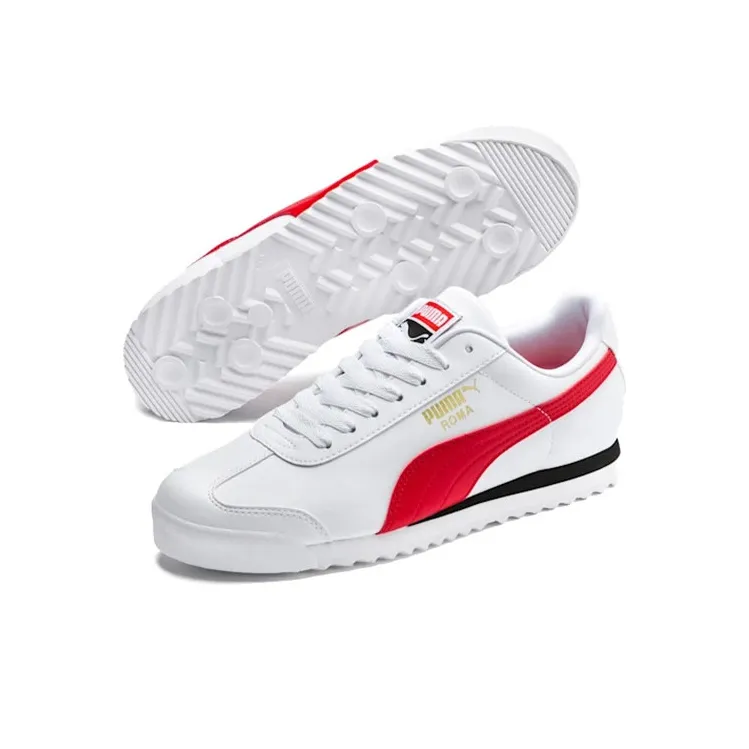 PUMA Roma Sports Casual Shoes 'White Red'-3