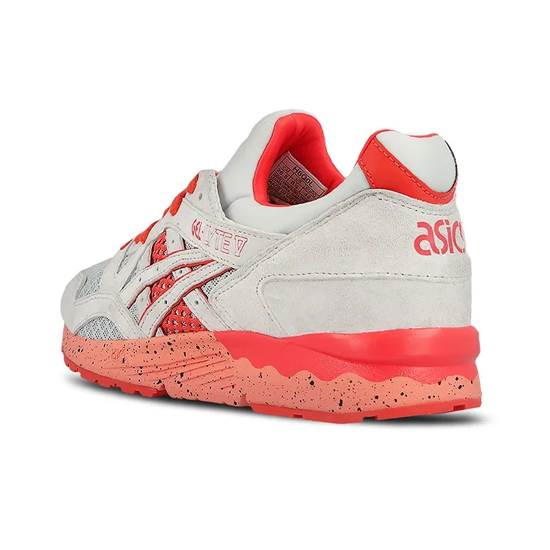 Asics Gel-Lyte V Anti-Slip Wear-Resistant Low-Top Casual Shoes Men's White Orange Orange-3