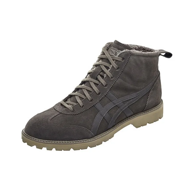 Onitsuka Tiger Rinkan Non-slip Lightweight High-Top Casual Shoes Unisex Dark Brown-1