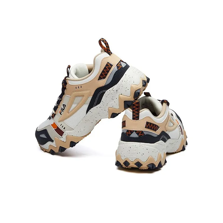FILA FUSION Casual Shoes Men Low Top Beige Yellow/Micro White-4