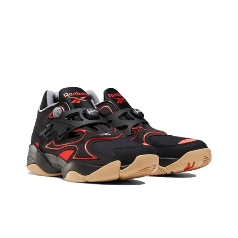Reebok Pump Court Black Red Gum-2