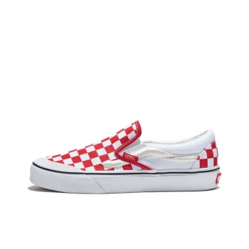 Slip On Classic Vans 138 'Sidestripe   Red Checkerboard'