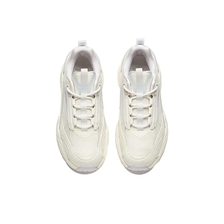 Anta Life Collection Cushioning Anti Slip Wear Resistant Breathability Low Top Casual Shoes Women's White Purple-3