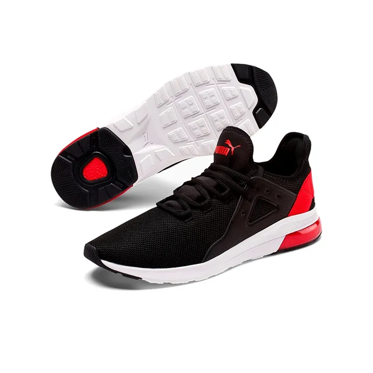 PUMA Electron Street Low top Running Shoes Black/Red-4