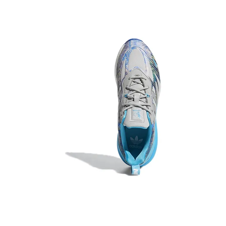 Adidas Ninja X Zx 2K 2.0 'Time In Grey Cyan Pink'-4
