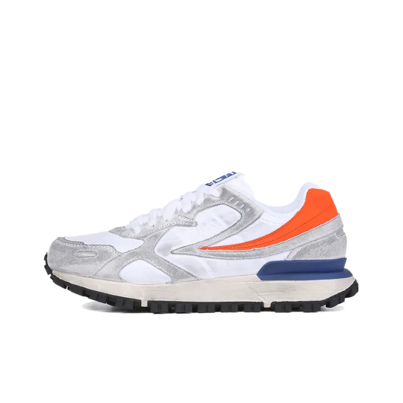 FILA Zagato Washing Low Top Running Shoes Grey/Orange/Blue-0