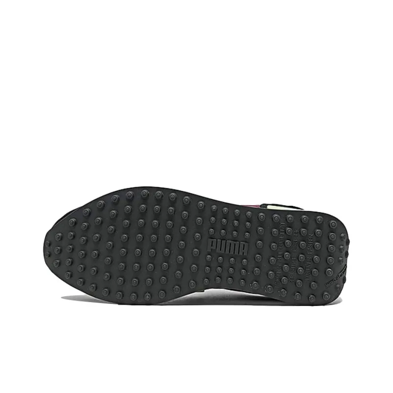 PUMA Future Rider Low-Top Casual Shoes Women's Black Red White-4