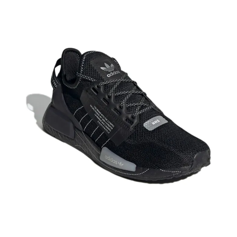 Adidas Nmd R1 Black White Stitch-2