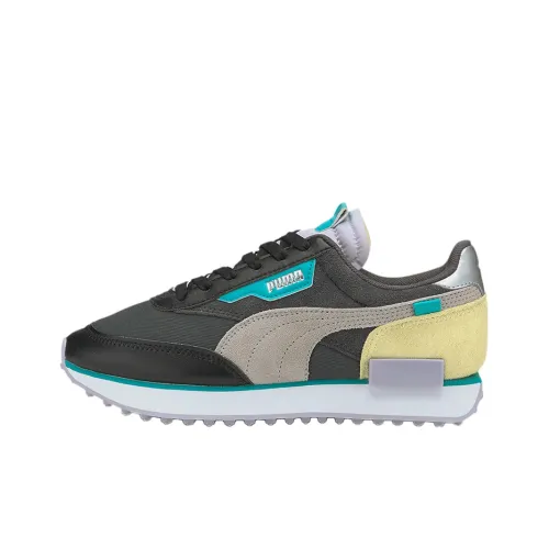 PUMA Future Rider Casual Shoes Women's Low-Top Black/Green