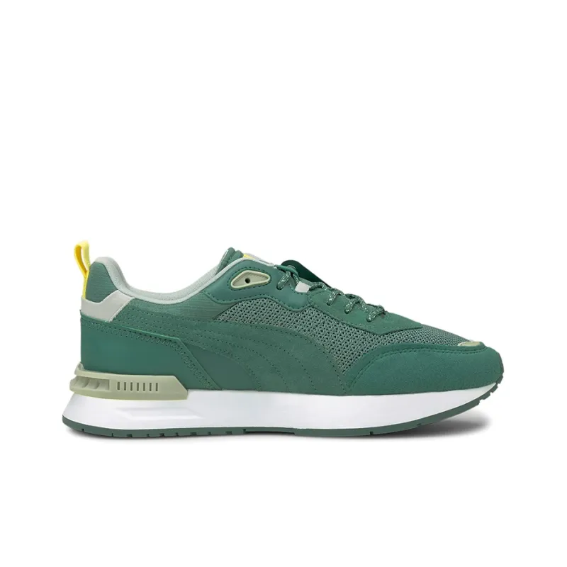 PUMA Porsche Legacy Mirage Casual Shoes Men Low-Top Green/White/Yellow-1