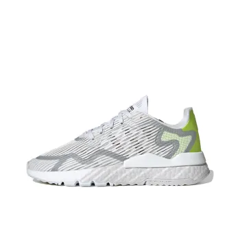 Adidas Originals Nite Jogger Slip Resistant Low Top Casual Shoes Men's White Green Gray