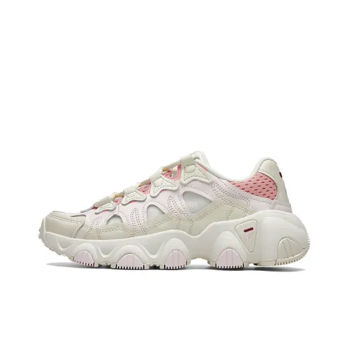 FILA FUSION Fila Jagger Retro Running Shoes White/Pink Women's
