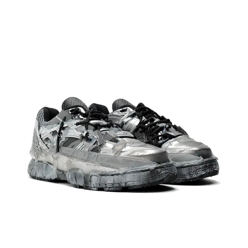 Maison Margiela Fusion Low Top Silver Black-1