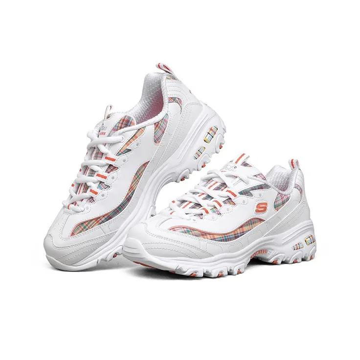 Skechers D Lites 1.0 Low Top Running Shoes White Women's-2
