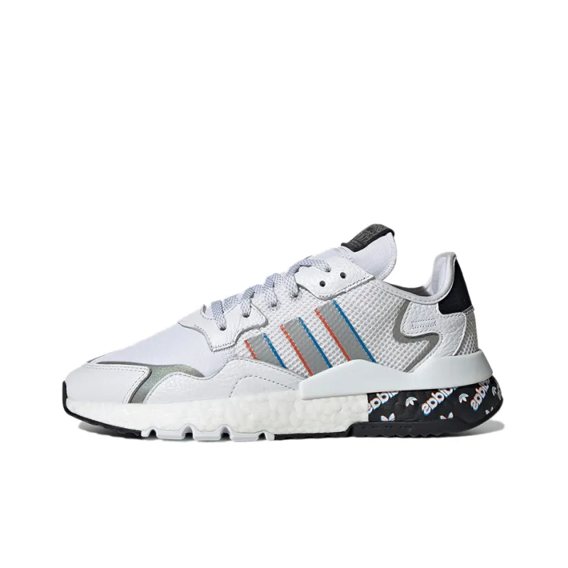 Adidas Originals Nite Jogger 'White Black Silver'-0