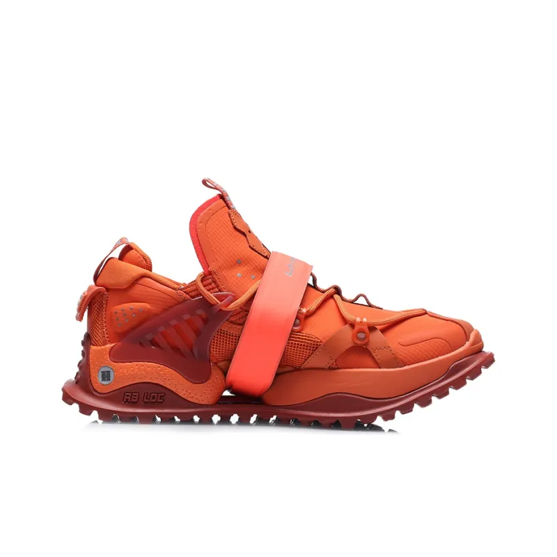LiNing Pan Gu Halo Cushioning Anti Slip And Wear Resistant Breathable Support Low Top Sports Casual Shoes Men's Orange-1