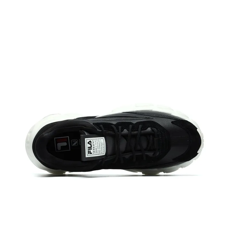FILA Fashion Sneakers Low top Running Shoes Black/White-2