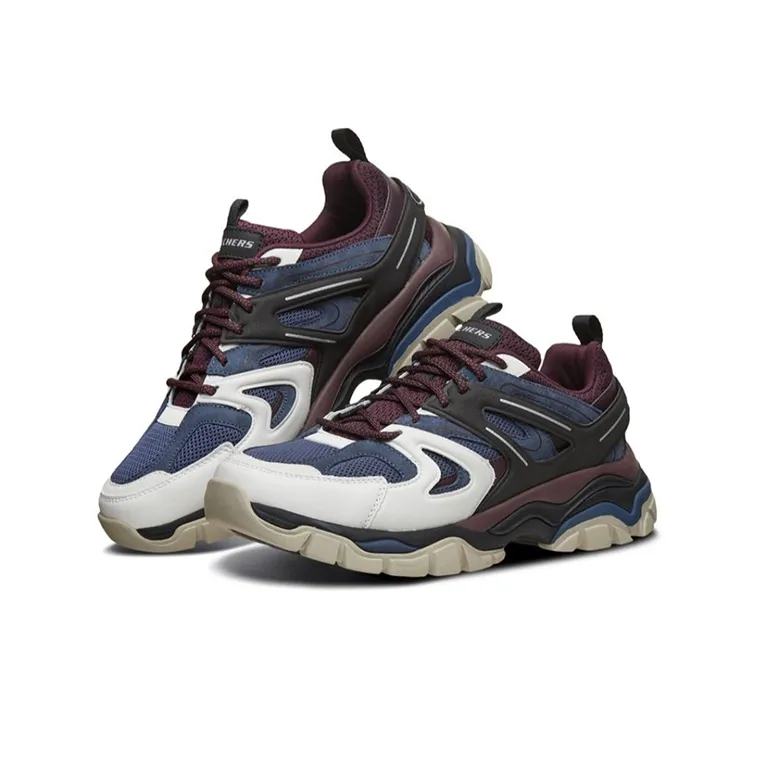 Skechers Stak Ultra Low Top Running Shoes Blue/Red/Black-2