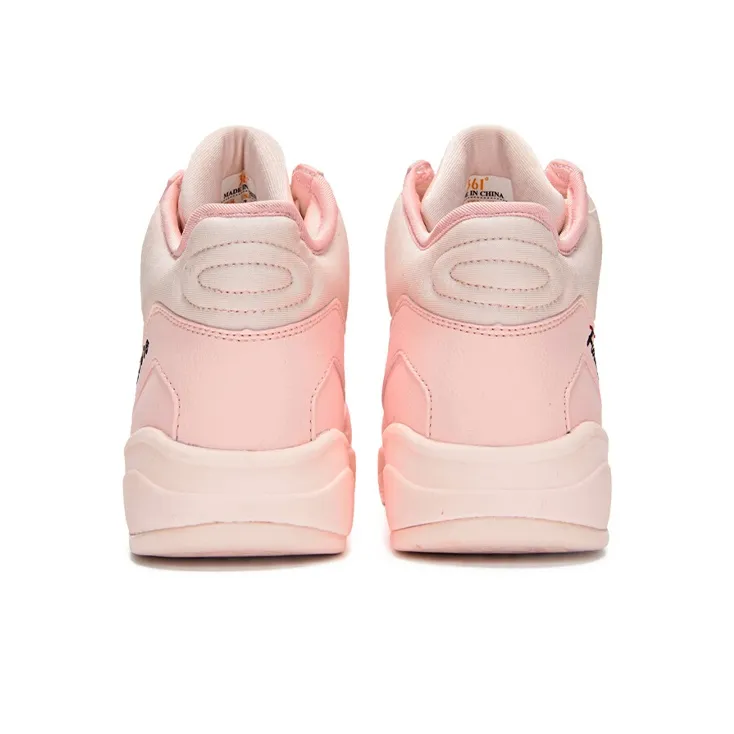 361° Slip Resistant Breathable Mid Top Sports Casual Shoes Women's Transparent Pink-2