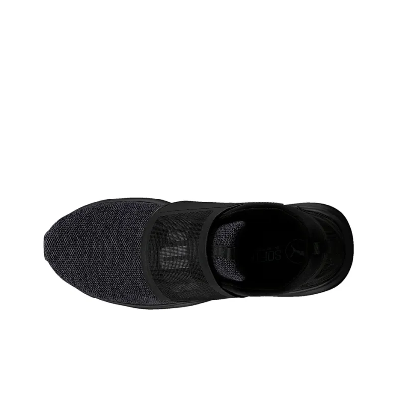 PUMA Enzo Strap Knit Low Top Running Shoes Black-1