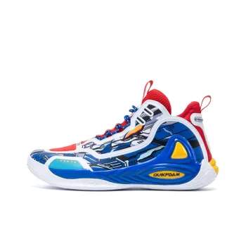 361° Dawn Light Cushioning, Wear Resistant Mid Top Casual Shoes Men's Red Blue