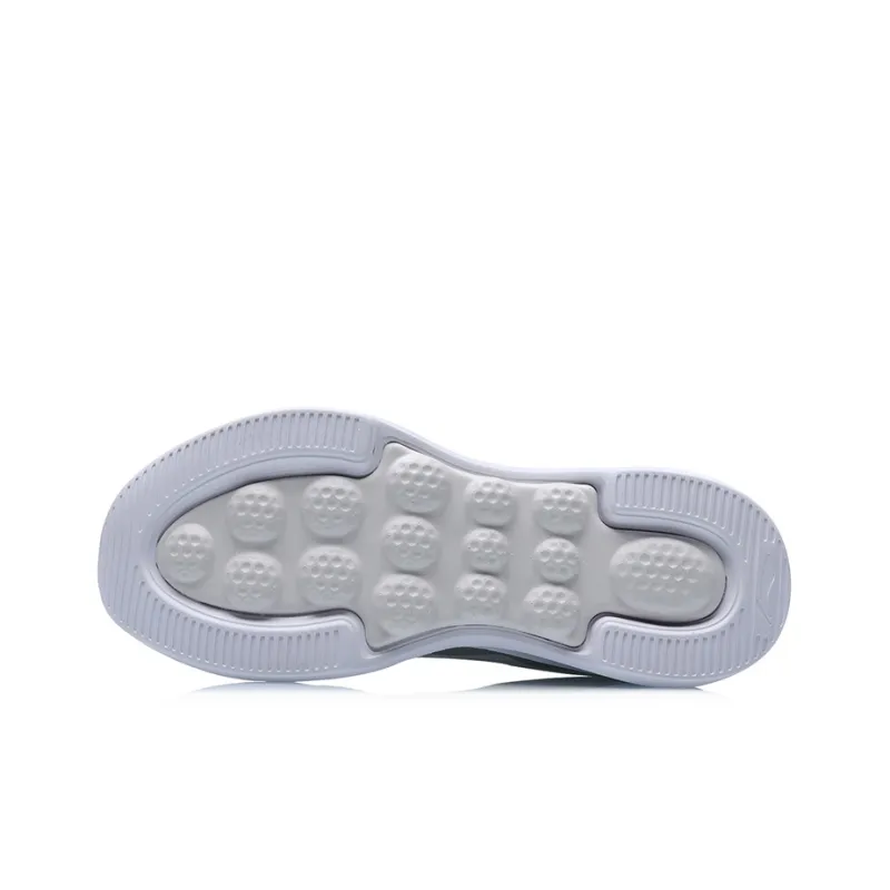 LiNing EazGo Cushioning Slip Resistant Low Top Sports Casual Shoes Unisex Gray White-4
