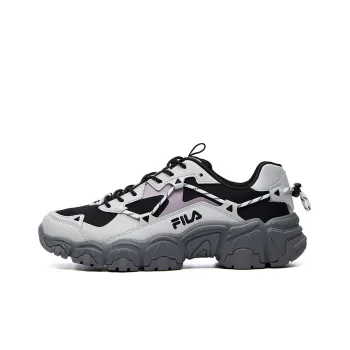FILA Fluid Low Tops Sports Shoe Black Gray Women's