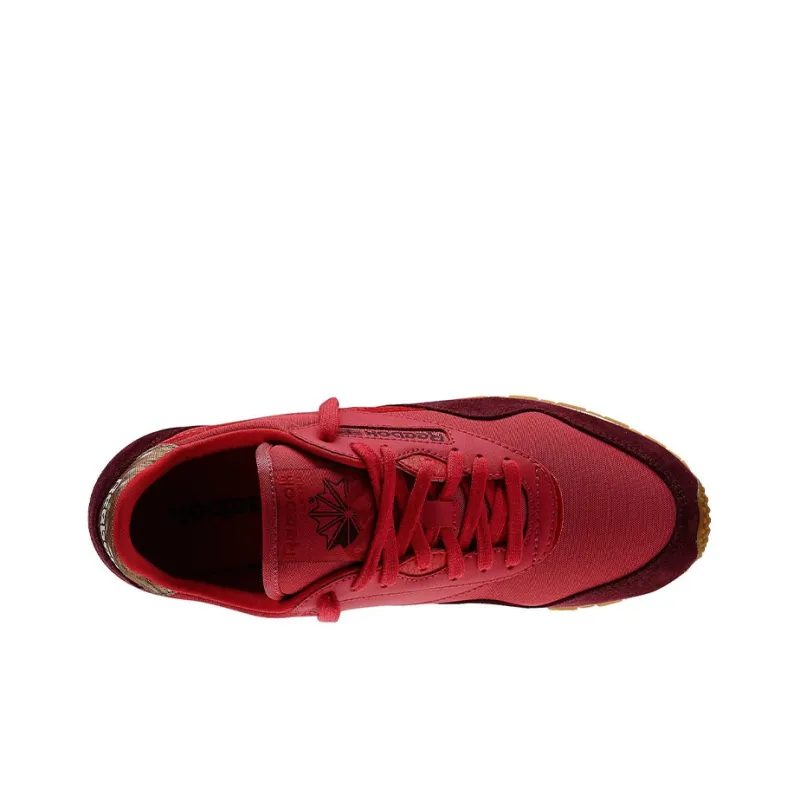 Reebok Classic Nylon Casual Shoes Women's Low-Top Burgundy-3