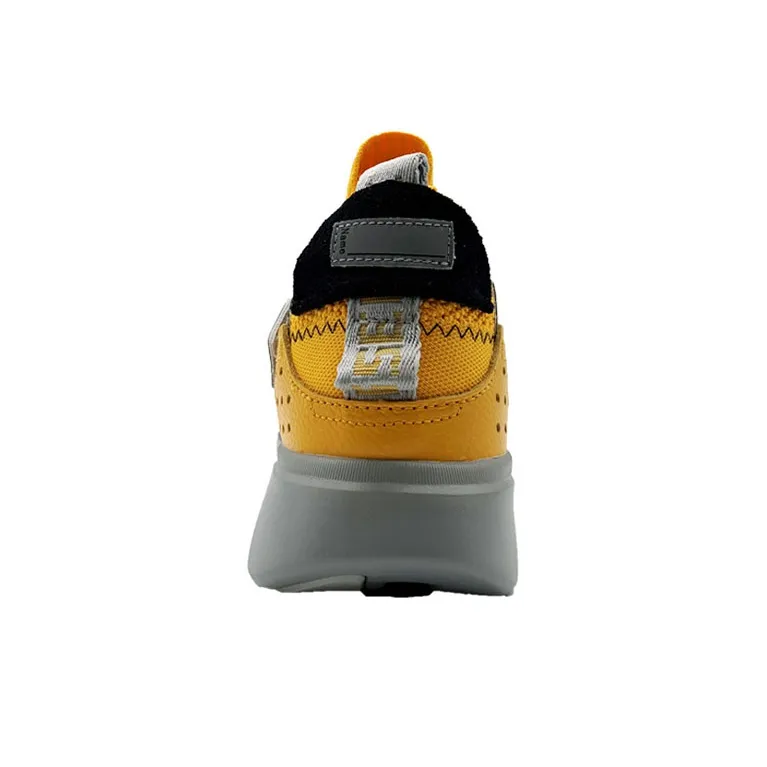 LiNing Essence 2 .3 Anti Slip Wear Resistant Mid Top Sports Casual Shoes Men's Gray Yellow-3