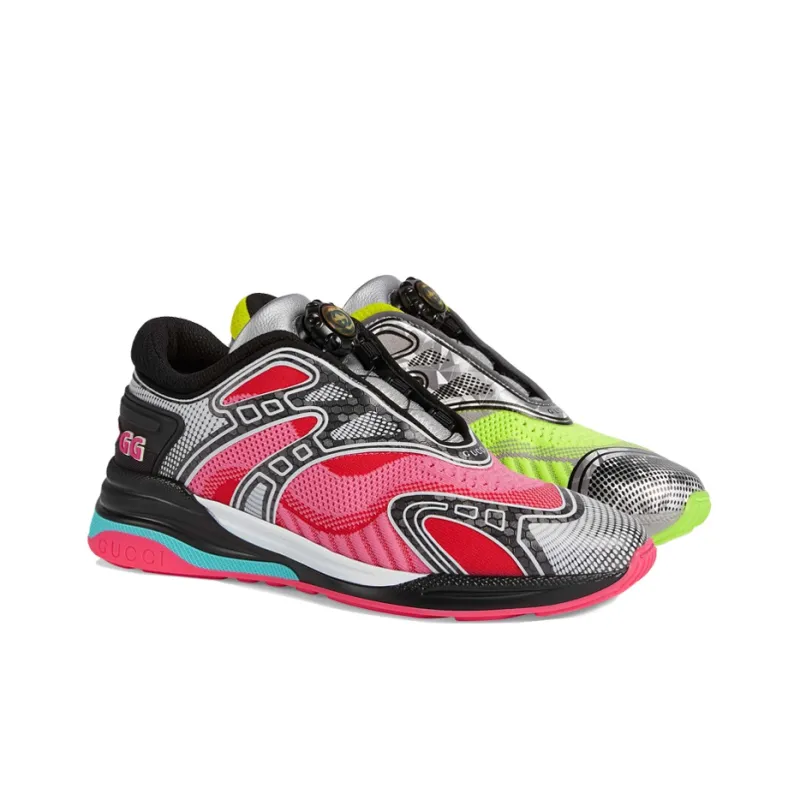 GUCCI Women's Ultrapace R 'Mismatched - Neon Pink Yellow'-1