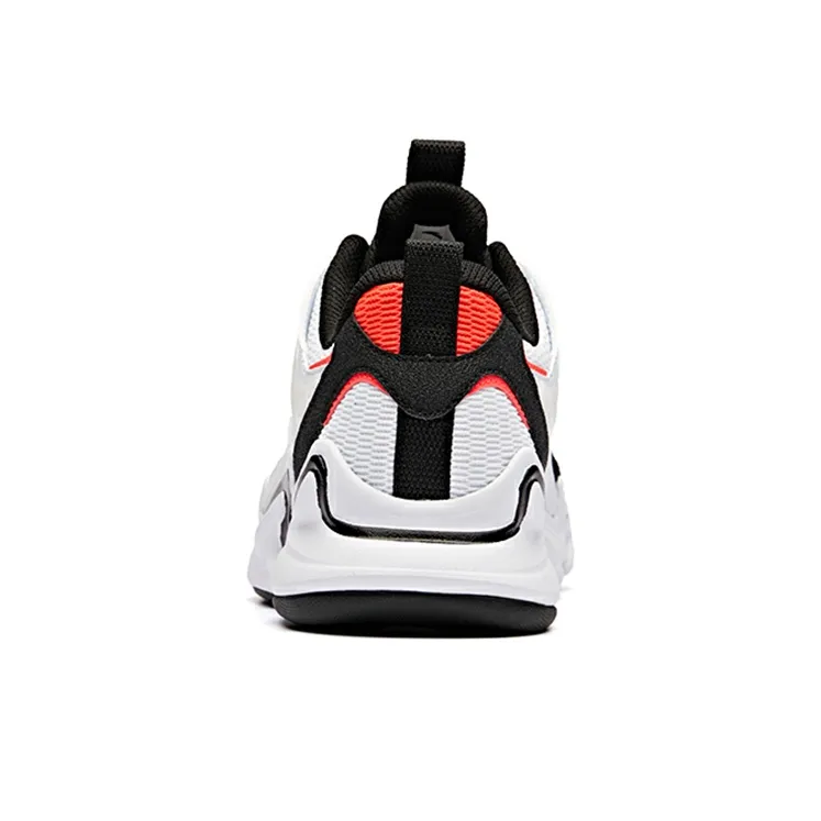 ANTA Casual Shoes Men Low Top ANTA White/Black/Neon Bright Dark Red-3