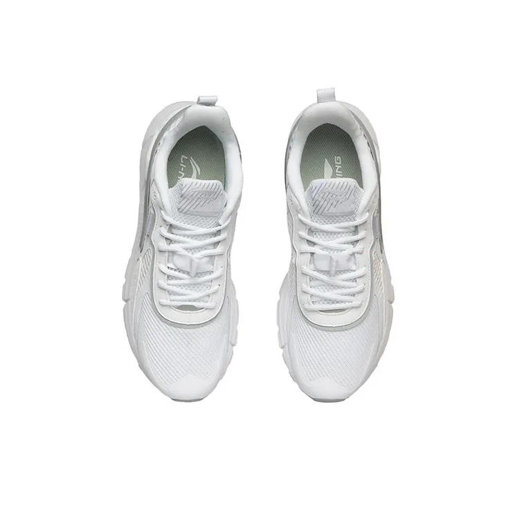 LiNing Mafia Breathable Cushioning Low Top Sports Casual Shoes Women's White Gray-3