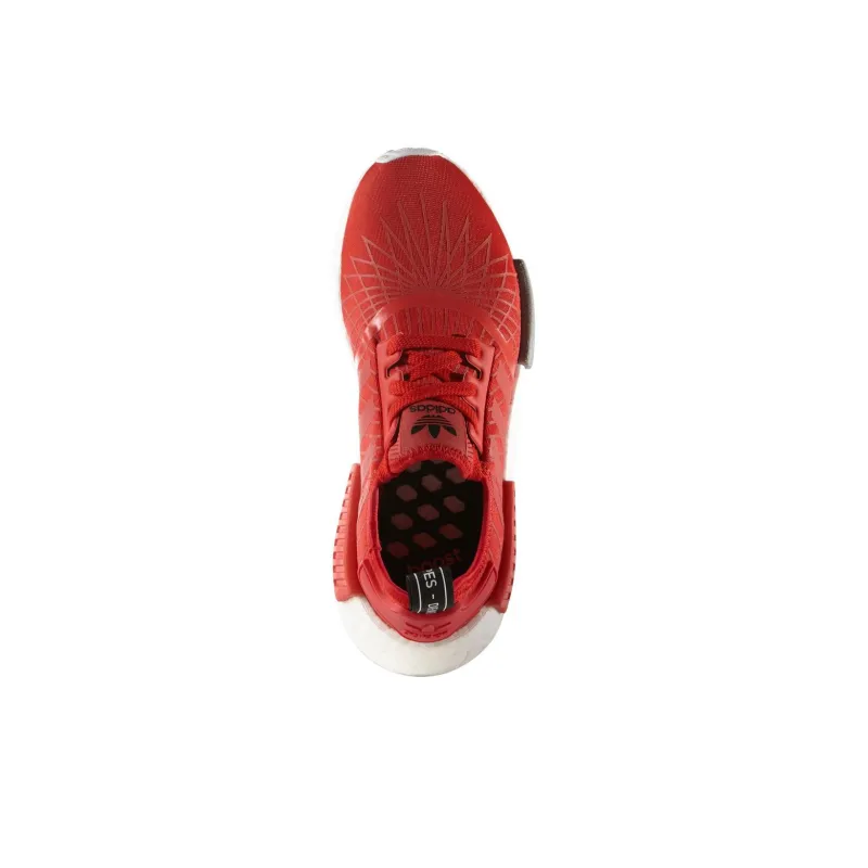 Adidas Nmd R1 Red Mesh Women's-3