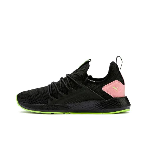 PUMA Nrgy Neko Shift Cushioning Breathable Low-Top Casual Shoes Women's Black Green