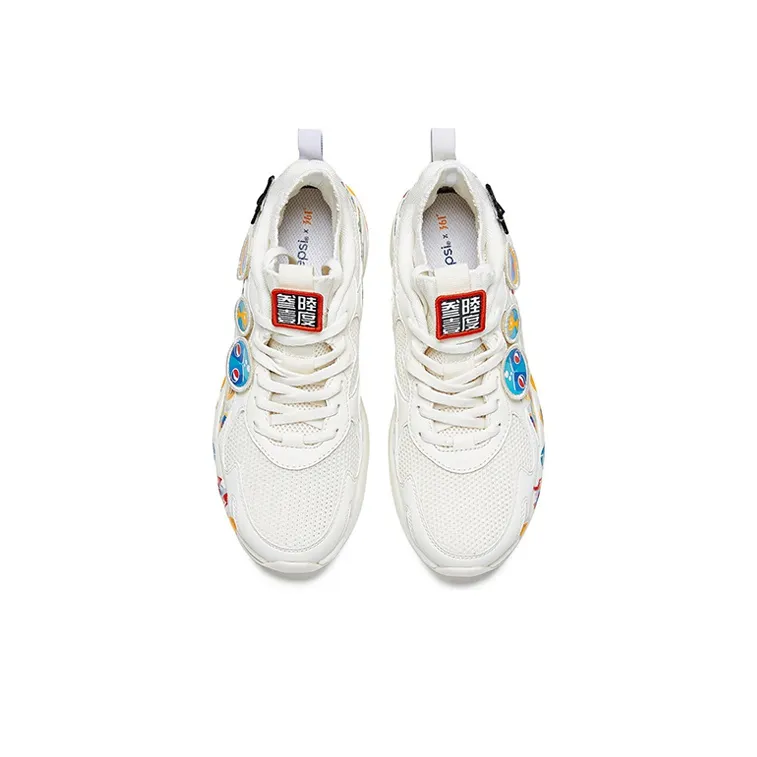 361° QU!KFOAM Shock Absorbers With Slip Resistant Features Mid Top Running Shoes Women's Feather White-1