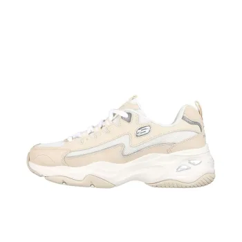 Skechers D'LITES 4.0 Fancy Spirit Wear-Resistant Low-Top Casual Shoes Women's Light Pink