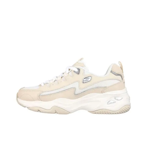 Skechers D'LITES 4.0 Fancy Spirit Wear Resistant Low Top Casual Shoes Women's Light Pink