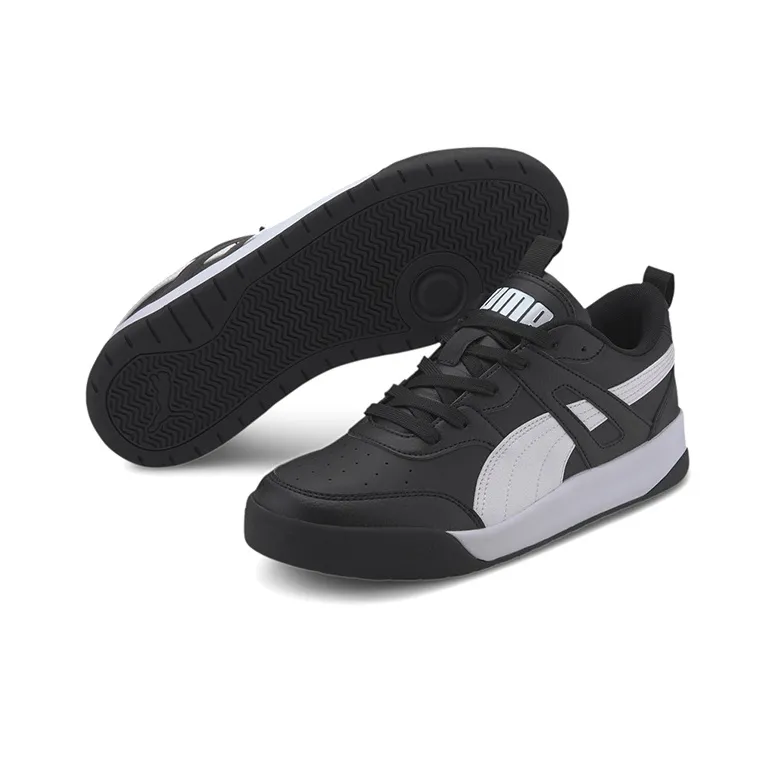 PUMA Backcourt Sl Cushioning Wear-Resistant Low-Top Casual Shoes Unisex Black White-4