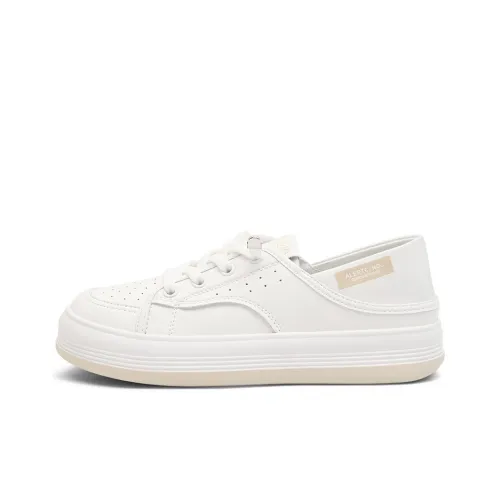 CAMEIDO Stylish Skateboarding Shoes 3.5cm Women's Ecru