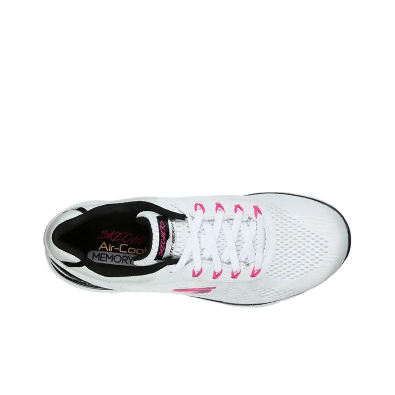 Skechers Flex Appeal 3.0 Low Top Running Shoes White/Black/Pink Women's-2