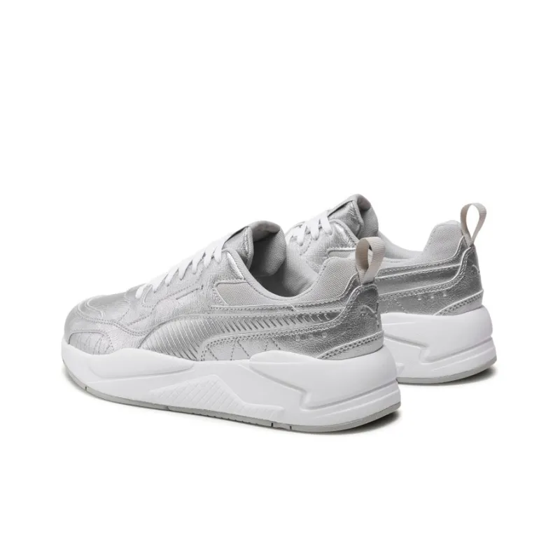 PUMA X Ray2 Square Metallic Tum 'Silver White'-3
