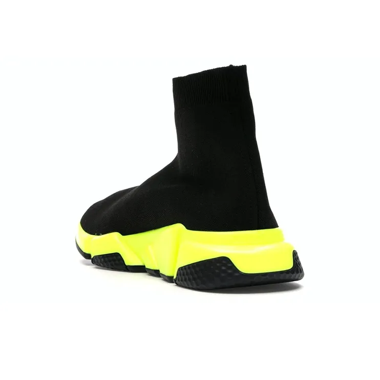Balenciaga Speed Trainer Black Yellow-3