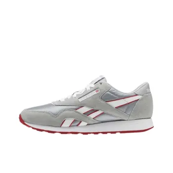 Reebok Classic Nylon Casual Shoes Men Low-Top Gray/Red