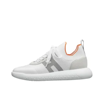 HERMES Crew Anti Slip Wear Resistant Low Top Casual Shoes Women's White Gray