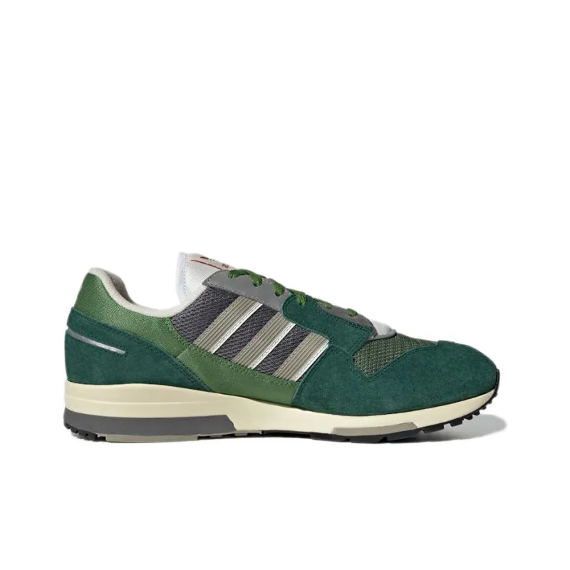 Adidas Originals ZX 420 Wear-Resistant Coverage Low-Top Casual Shoes Unisex Gray Green-1