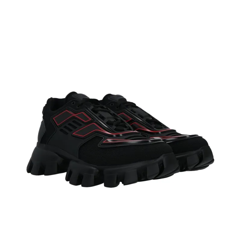 PRADA Cloudbust Thunder Knit 'Black Red'-2
