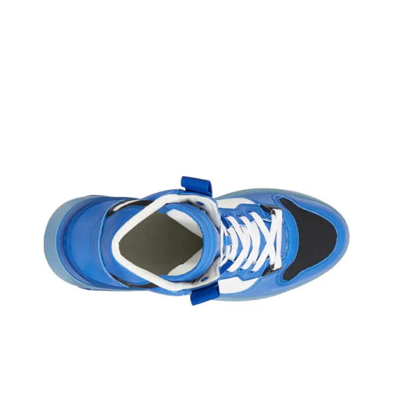 Givenchy Casual Shoes Men High Top White/Blue Color-2