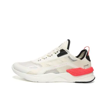 PEAK BOOM Technology Anti Slip Wear Resistant Low Top Sports Casual Shoes Men's Ecru