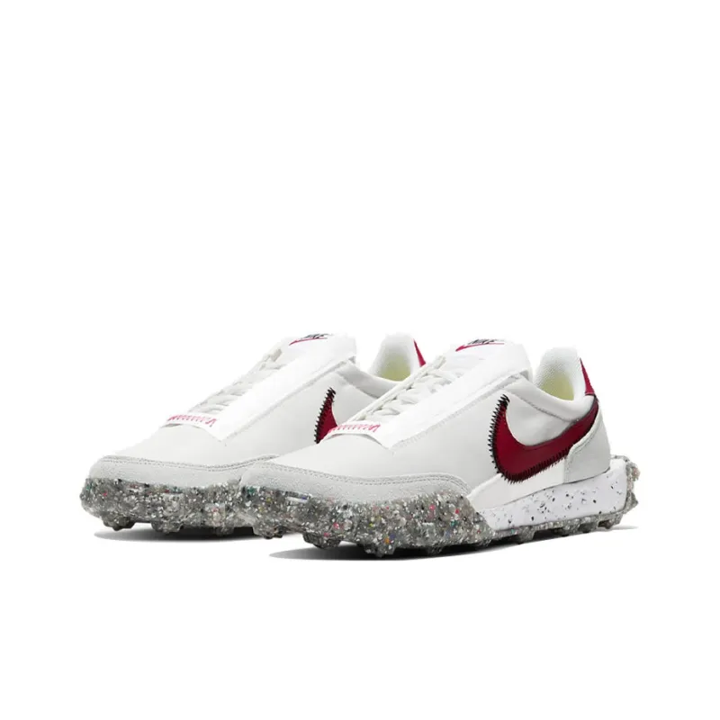 Nike Waffle Racer Crater Summit White Team Red Women's-2